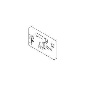 E124 - couvercle de protection en plastique pour carte electronique e124 - FAAC 63001355 