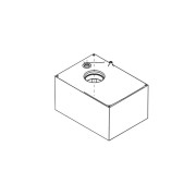 746/844 - demi corps d'operateur. version apres 2020. comprend 4 vis m4. - FAAC 63001606 