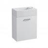 Meuble Lave-mains rectangulaire à suspendre - mini 25/45/60 BLANC ouverture droite - CRISTINA ONDYNA MS5251B