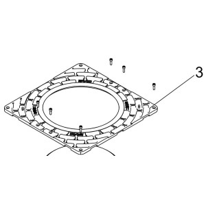 J275ha - plaque de finition - FAAC 63003393 