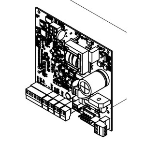 E734 - platine electronique. piece detachee pour gamma kit, c734 - FAAC 63003495 