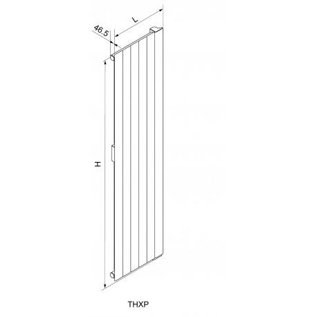 Radiateur électrique ACOVA - FASSANE Premium Vertical 750W - inertie fluide - THXP075-150GF