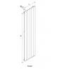 Radiateur électrique ACOVA - FASSANE Premium Vertical 750W - inertie fluide - THXP075-150GF