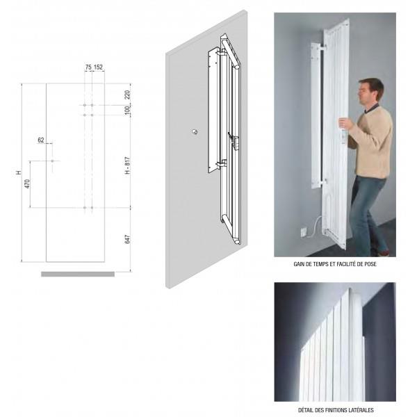 Radiateur electrique Acova VOLGA PLUS inertie fluide