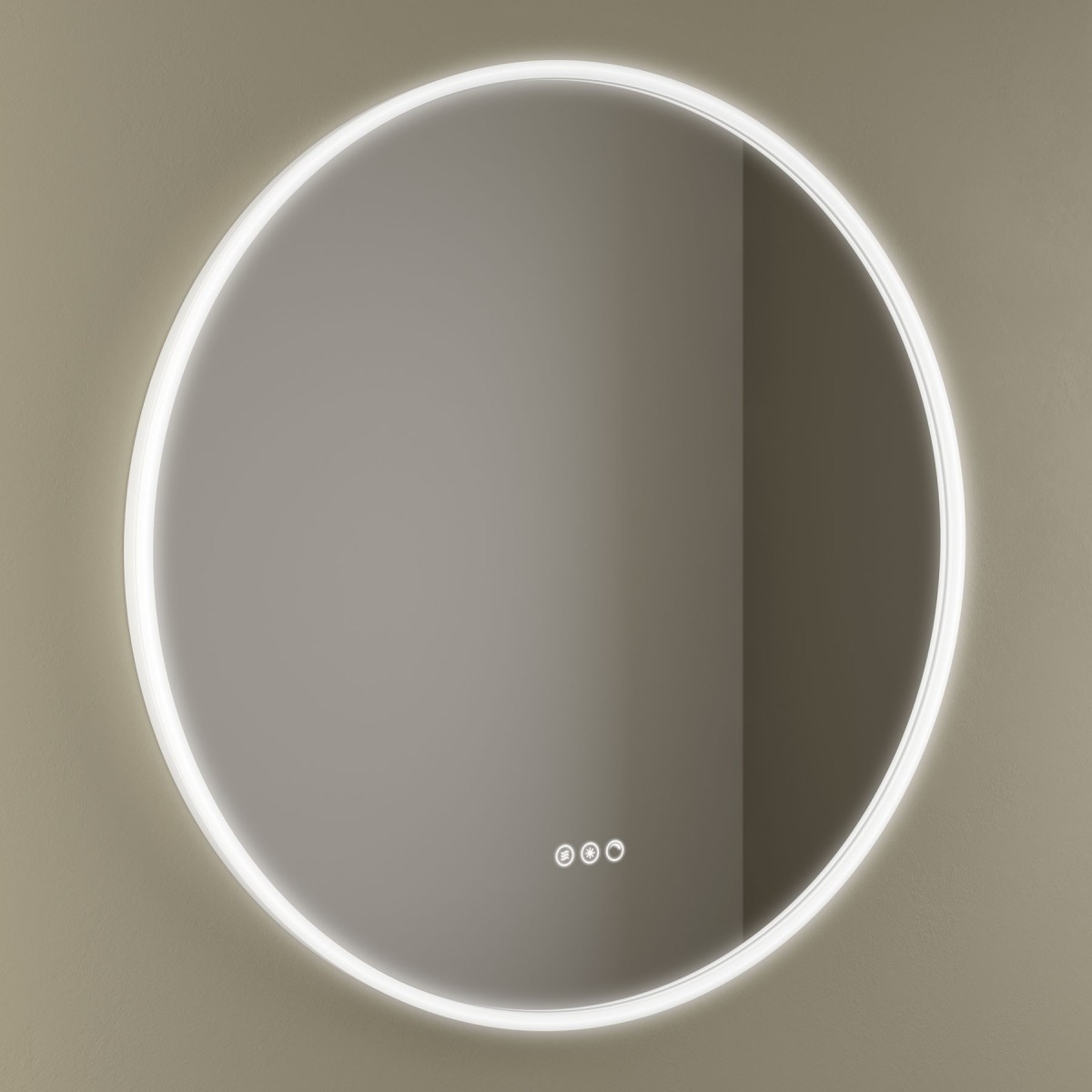 Miroir Kori Curve 1000 Circulaire Avec Éclairage Led Avec Capteur (19+28-35 W - Biled ºk) Ip44 Diam. 1000 Mm - SALGAR 113759 