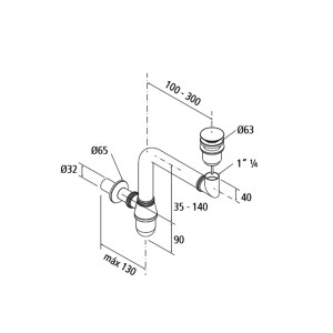 Siphon Court A/Clic Clac - SALGAR 89601 