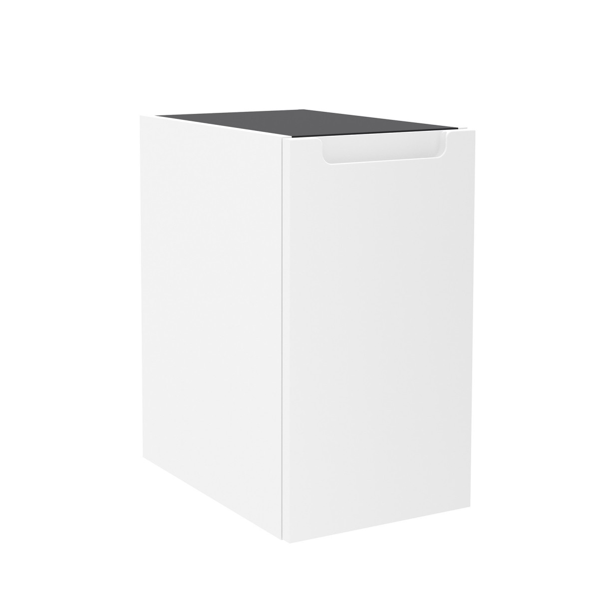 Coquette MONTERREY 300 1 porte droite blanc brillant 300x540x450 mm - SALGAR 96543 