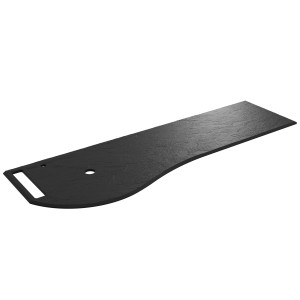 Plan de toilette MAM 1590 droite porte-serviette ARDOISE noirE 1590x12x510mm - SALGAR 96758 