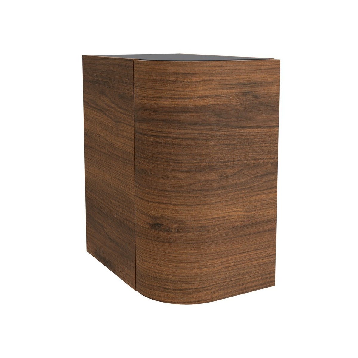 Coquette ALLIANCE 300 réversible 1 porte arrondie ouverture push NOYER MAYA - SALGAR 102832 