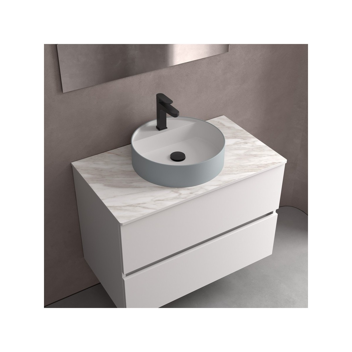 Vasque à poser BICAsolid surface Blue Fog - SALGAR 103312 