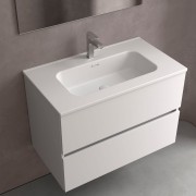 Lavabo Constanza 910 Sans Siphon Et Bonde Clic-Clac Blanc Mat 910 X 20 X 460 Mm - SALGAR 113777 