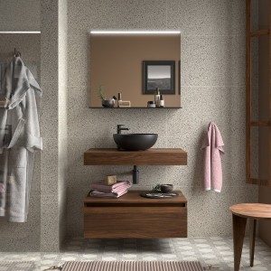 Plan De Toilette Domus 600 Chêne Naturel H102 - SALGAR 113876 