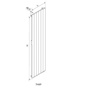 Radiateur électrique ACOVA - FASSANE Premium Vertical 1000W (hauteur 220) - inertie fluide - THXP100-220GF