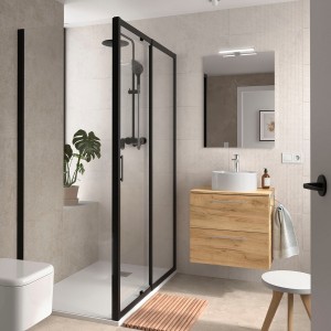 Ensemble Meuble de salle de bain et plan de toilette SILANE 600 2 tiroirs Chêne Africain P450 - SALGAR 118068 