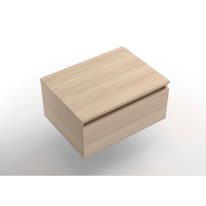 Ensemble Coquette et plan de toilette DOMUS 600 1 tiroir Chêne Sienna P450 - SALGAR 117924 