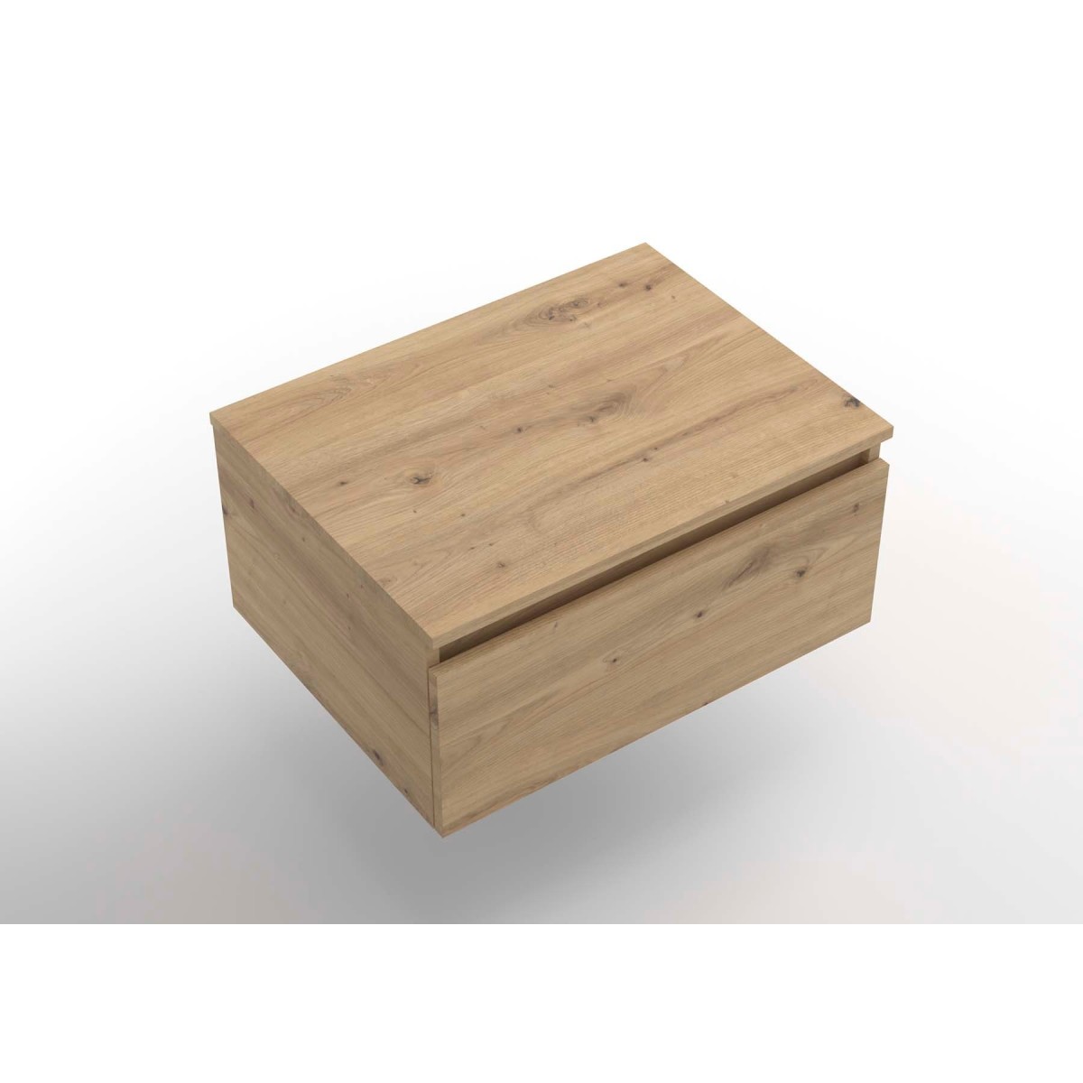 Ensemble Coquette et plan de toilette DOMUS 600 1 tiroir Chêne Montana P450 - SALGAR 117925 