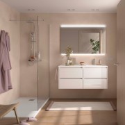 Ensemble meuble et vasque NOJA II 1200 4 tiroirs Blanc Brillant P450 - SALGAR 118808 