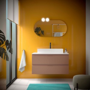 Meuble salle de bain EA 1000 2 tiroirs Cajun H540 P450 - SALGAR 119052 