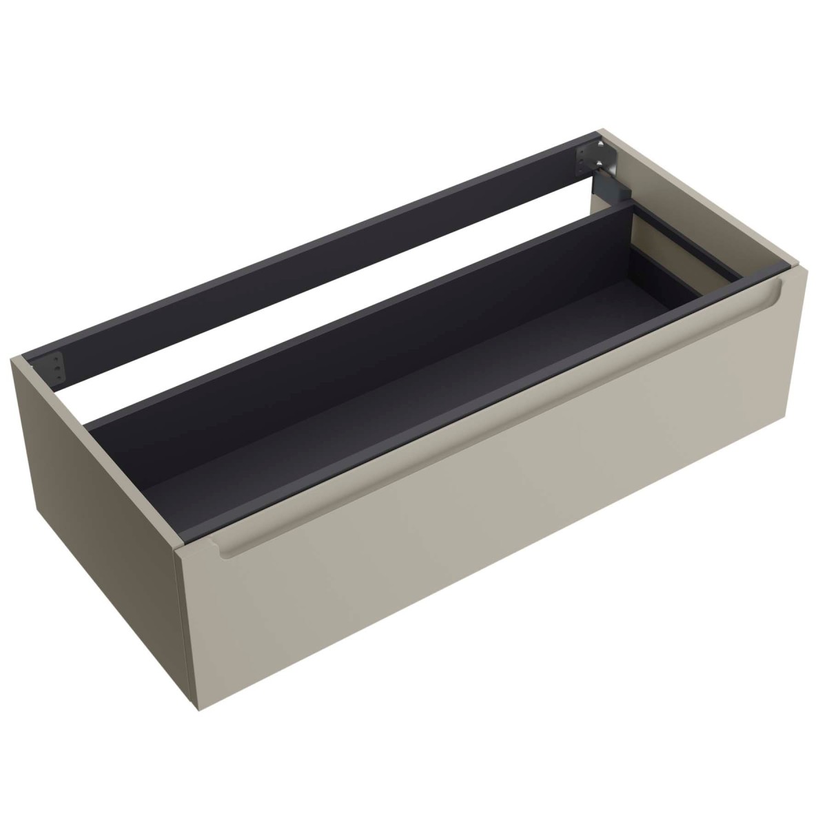 Meuble salle de bain MONTERREY 1200 1 tiroir Gris de lune H270 P450 - SALGAR 119307 