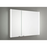 Armoire miroir ALLIANCE 800 2 portes Onix LED IP44 H650 P160 - SALGAR 83155 