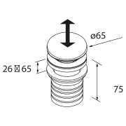 Siphon-vidage CERAX Blanc Mat - SALGAR 114577 