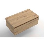 Ensemble Coquette et plan de toilette DOMUS 800 1 tiroir Chêne Montana P450 - SALGAR 117927 