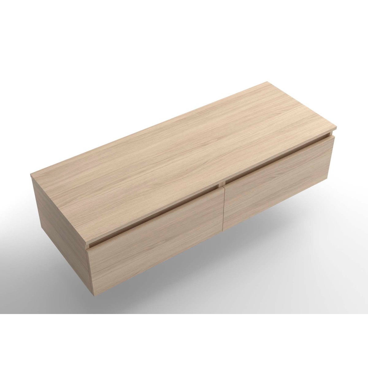 Ensemble Coquette et plan de toilette DOMUS 1200 1 tiroir Chêne Sienna P450 - SALGAR 117930 