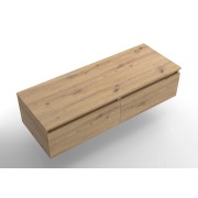 Ensemble Coquette et plan de toilette DOMUS 1200 1 tiroir Chêne Montana P450 - SALGAR 117931 