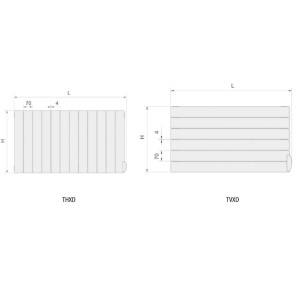 Radiateur électrique ACOVA - FASSANE Premium Horizontal 1500W à tubes horizontaux - TVXD150-150/GF