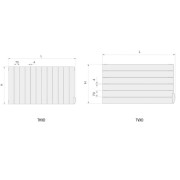 Radiateur électrique ACOVA - FASSANE Premium Horizontal 1000W à tubes horizontaux - TVXD100-080/GF