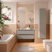 Meuble salle de bain BIBA 1000 2 tiroirs Gris de lune H540 P450 - SALGAR 119112 