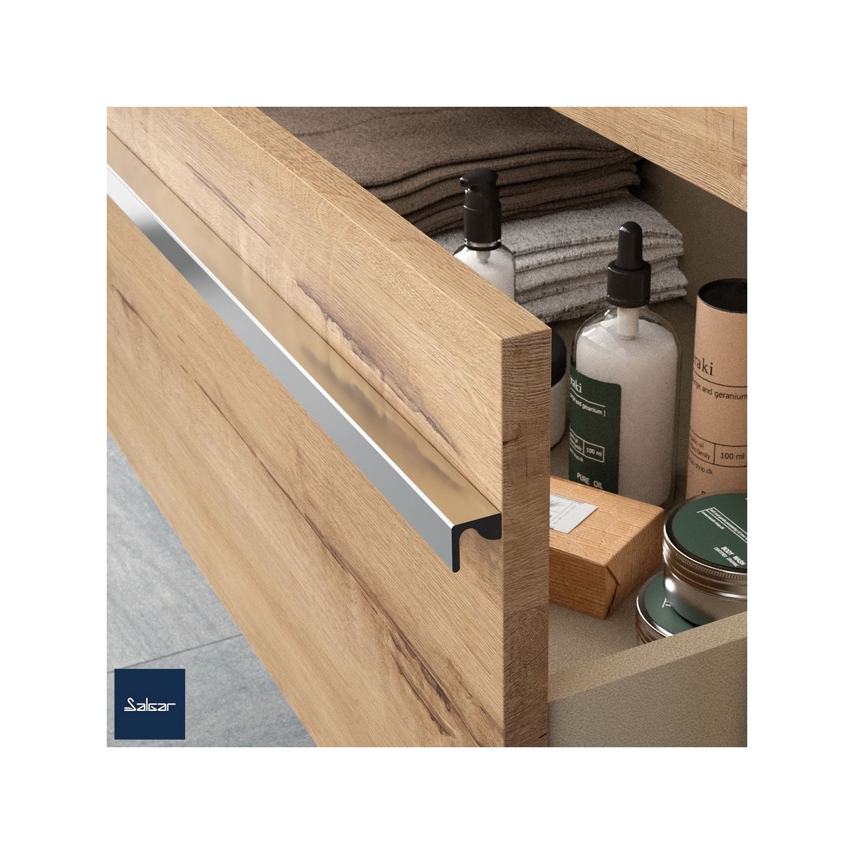 Poignée ATTILA 700 Anthracite Brillant - SALGAR 97125 