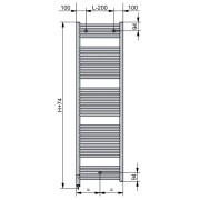 Sèche-serviette ACOVA ATOLL SPA IHD fixations