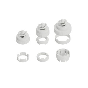 Kit 6 adaptateurs Smart TRV | Danfoss RA, RAVL, RAV, M28x1,5, Caleffi, Giacomini - Delta Dore 6200282 
