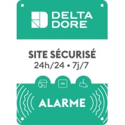 Plaque alu site sécurisé Delta Dore - Delta Dore 6416239 