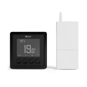 Tybox RF 210 BK | Thermostat sans-fil hydraulique et aéraulique - noir - Delta Dore 6051150 