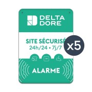 Plaque alu site sécurisé Delta Dore - Delta Dore 6416239 