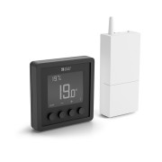 Tybox RF 210 BK | Thermostat sans-fil hydraulique et aéraulique - noir - Delta Dore 6051150 