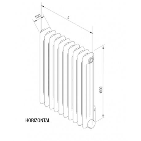Radiateur électrique ACOVA - VUELTA 750W - inertie fluide - TMC06-075-062/GF