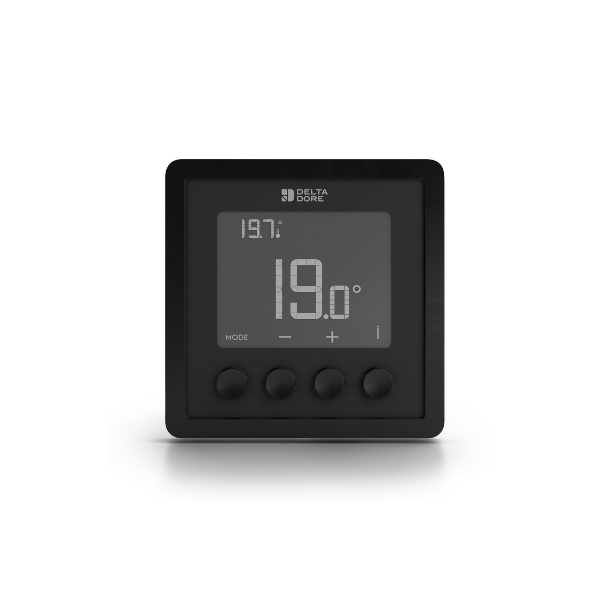 Tybox RF 210 BK | Thermostat sans-fil hydraulique et aéraulique - noir - Delta Dore 6051150 