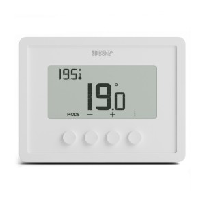 Tybox RF 210 XL | Thermostat sans-fil hydraulique & aéraulique - rectangulaire - Delta Dore 6051151 