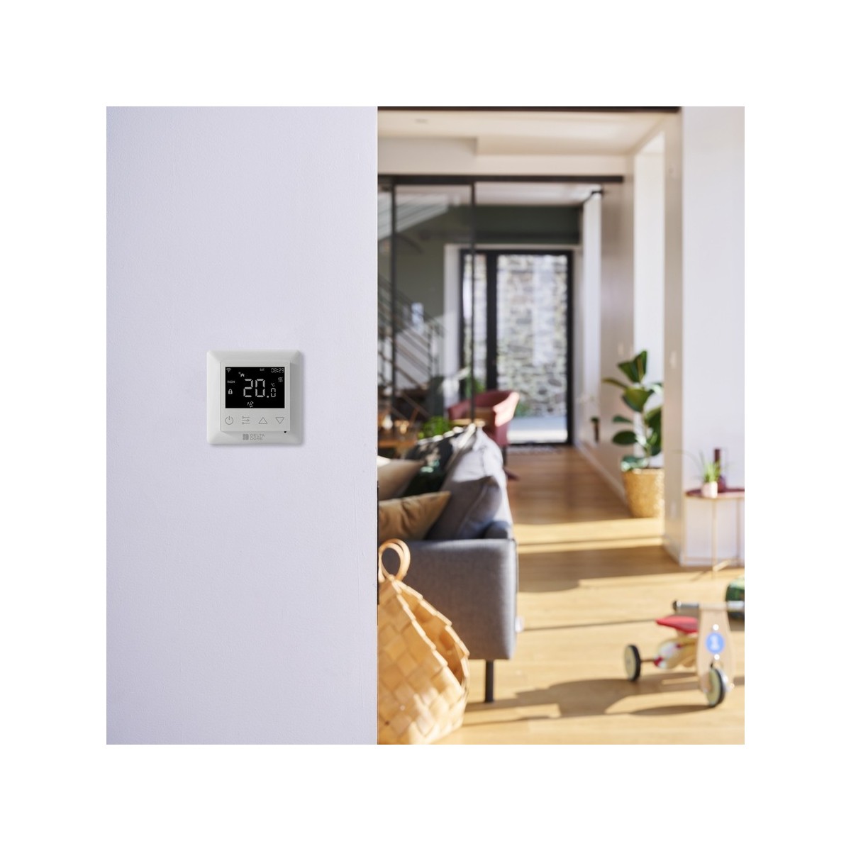 Thermostat de chauffage électrique intelligent Tybox Zigbee Blanc - Delta Dore 6151059 