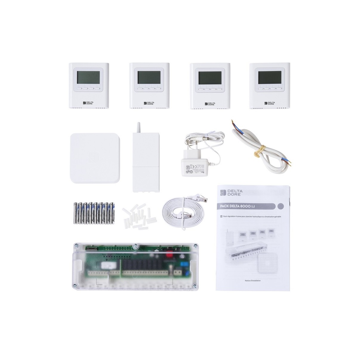 Pack Delta 8000 Connecté Pack de programmation et régulation 4 zones - DELTADORE 6053069 