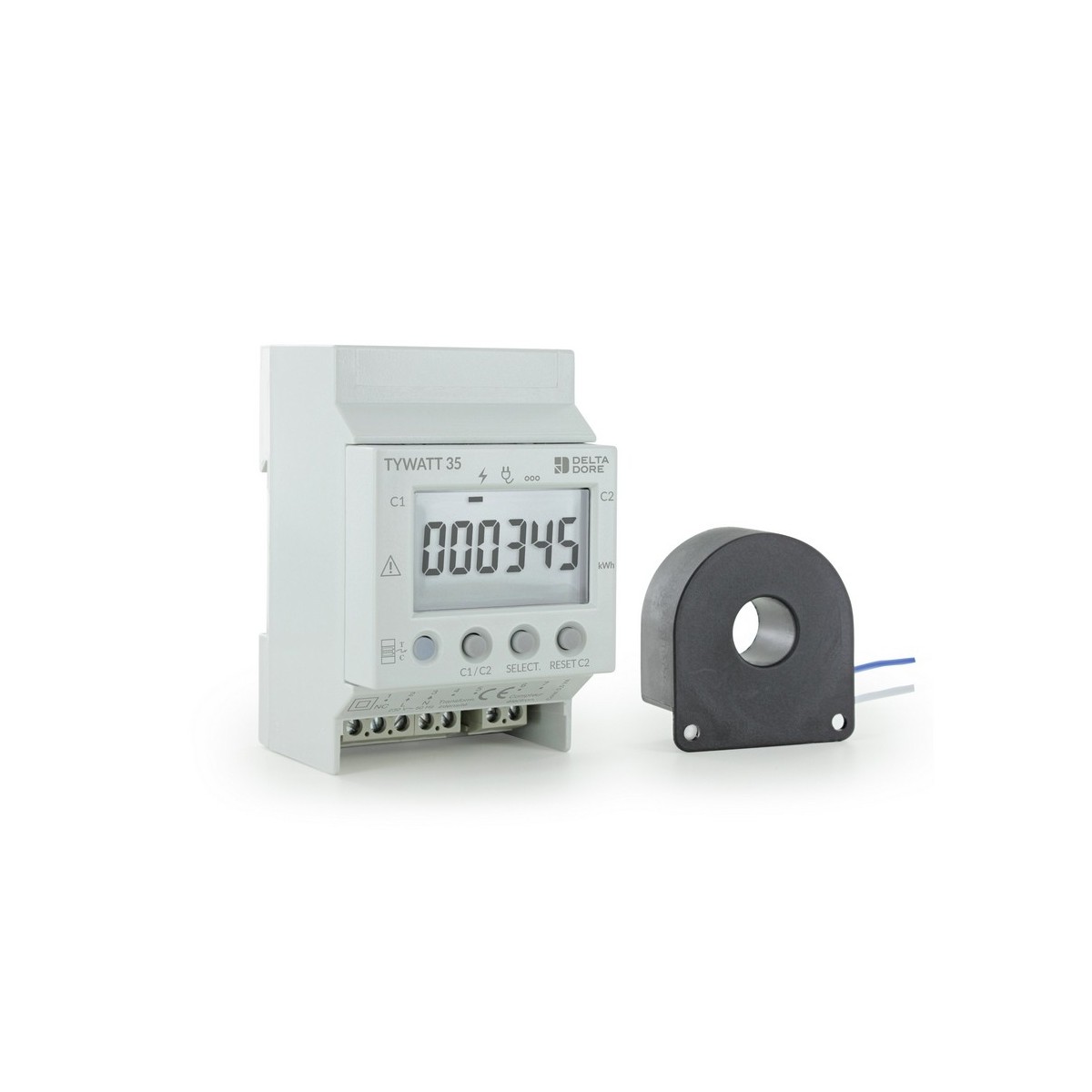 Tywatt 35 - Indicateur de consommation électrique compteur monophasé  - DeltaDore 6110045 