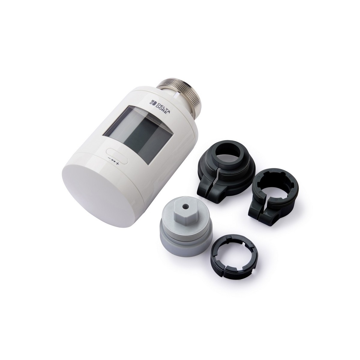 Tête thermostatique intelligente avec adaptateurs TRV 1.0 ADAPT - DELTA DORE 6050649 
