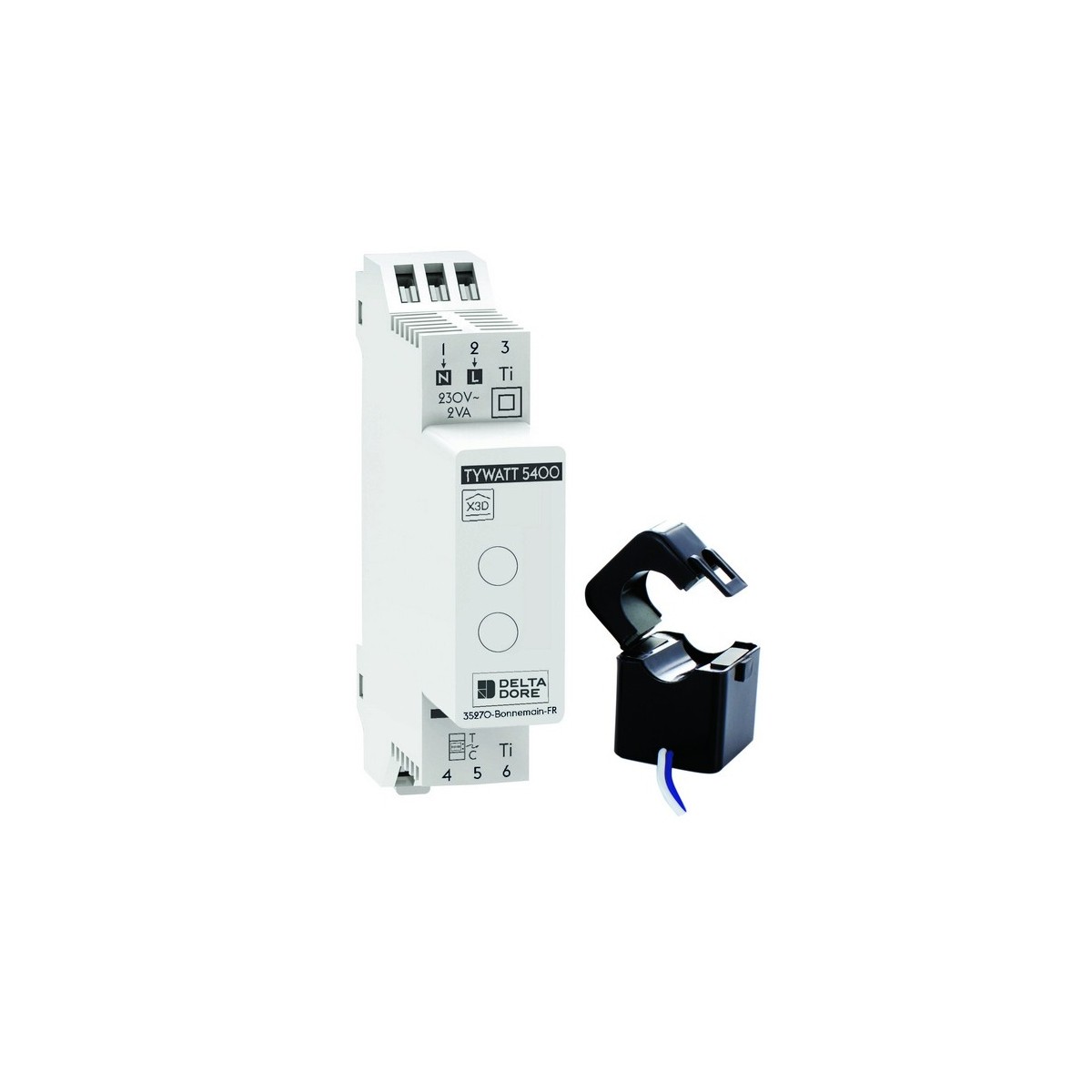 Tywatt 5400 - Capteur connecté modulaire de consommations électriques  - DeltaDore 6110039 