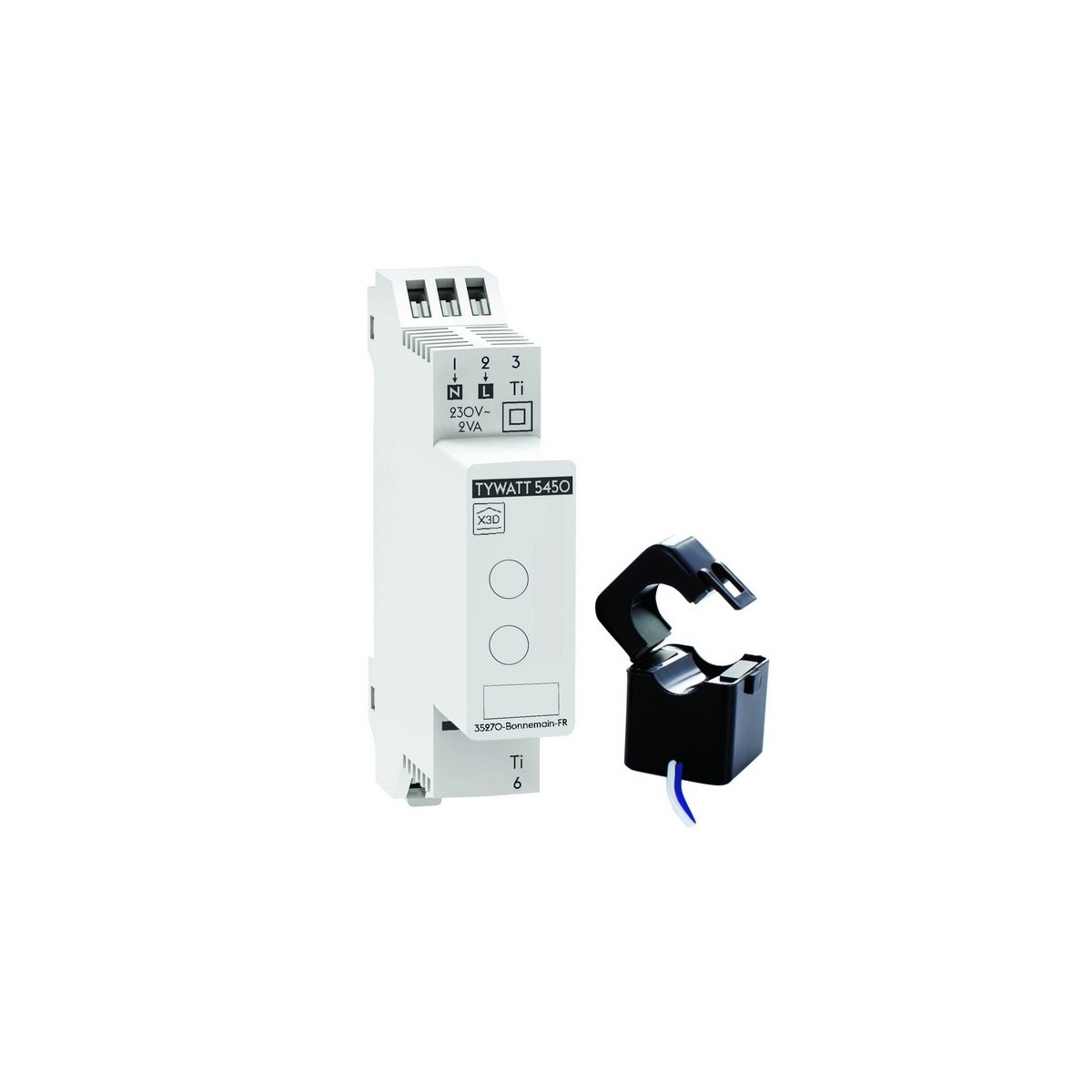 Tywatt 5450 - Capteur connecté modulaire de consommations électriques (1 poste) - DeltaDore 6110042 