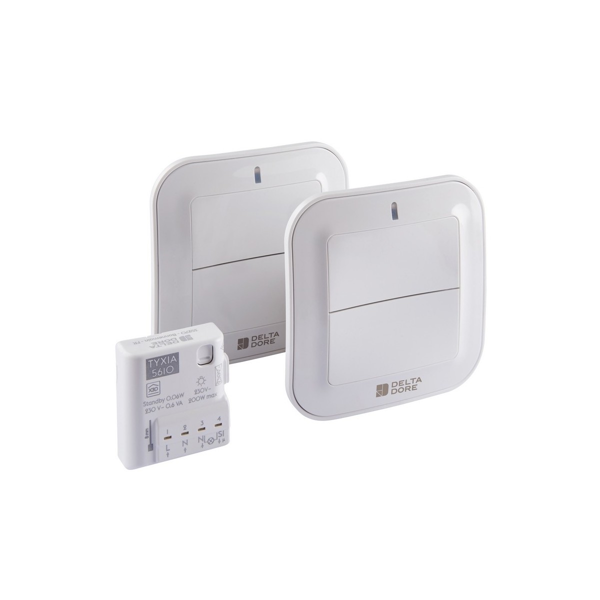 PACK TYXIA 611 - Pack éclairage va et vient sans fil - DELTADORE 6351410 