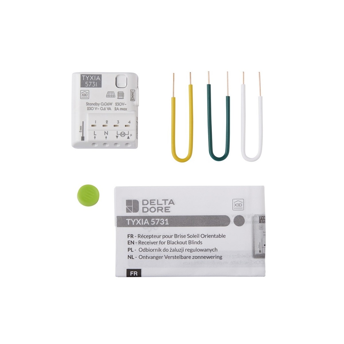 TYXIA 5731 - Récepteur nanomodule pour pilotage des stores - DELTADORE 6351412 