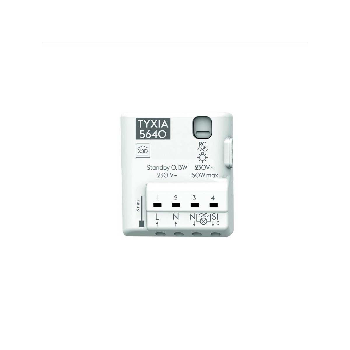TYXIA 5640 RECEPTEUR X3D ECLAIRAGE VARIATION PHASE/ NEUTRE DELTA DORE - 6351413 